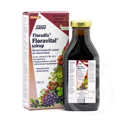 Salus floradix floravital szirup vassal és b-vitaminokkal 250 ml
