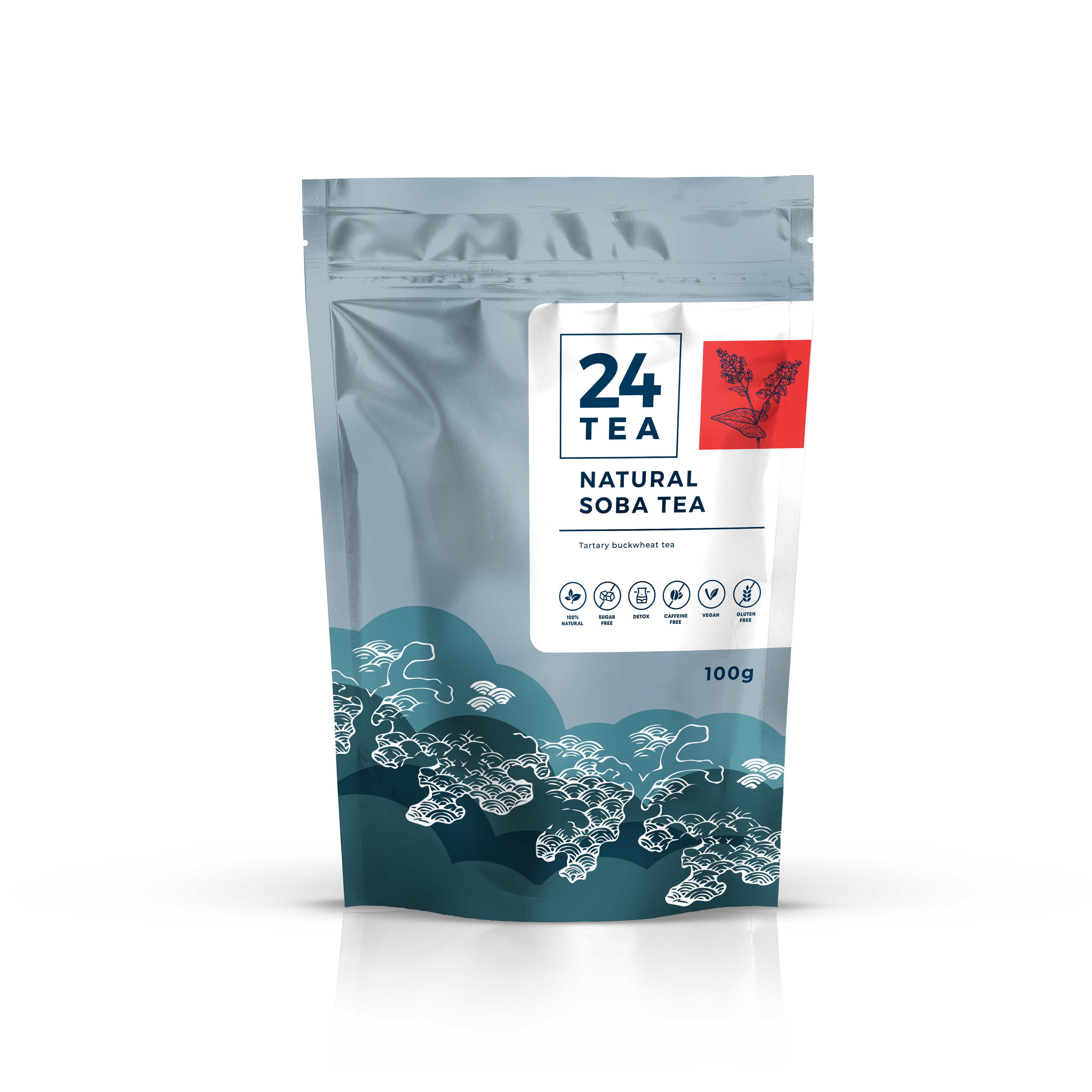 24tea natural soba tea natúr hajdina tea 100 g