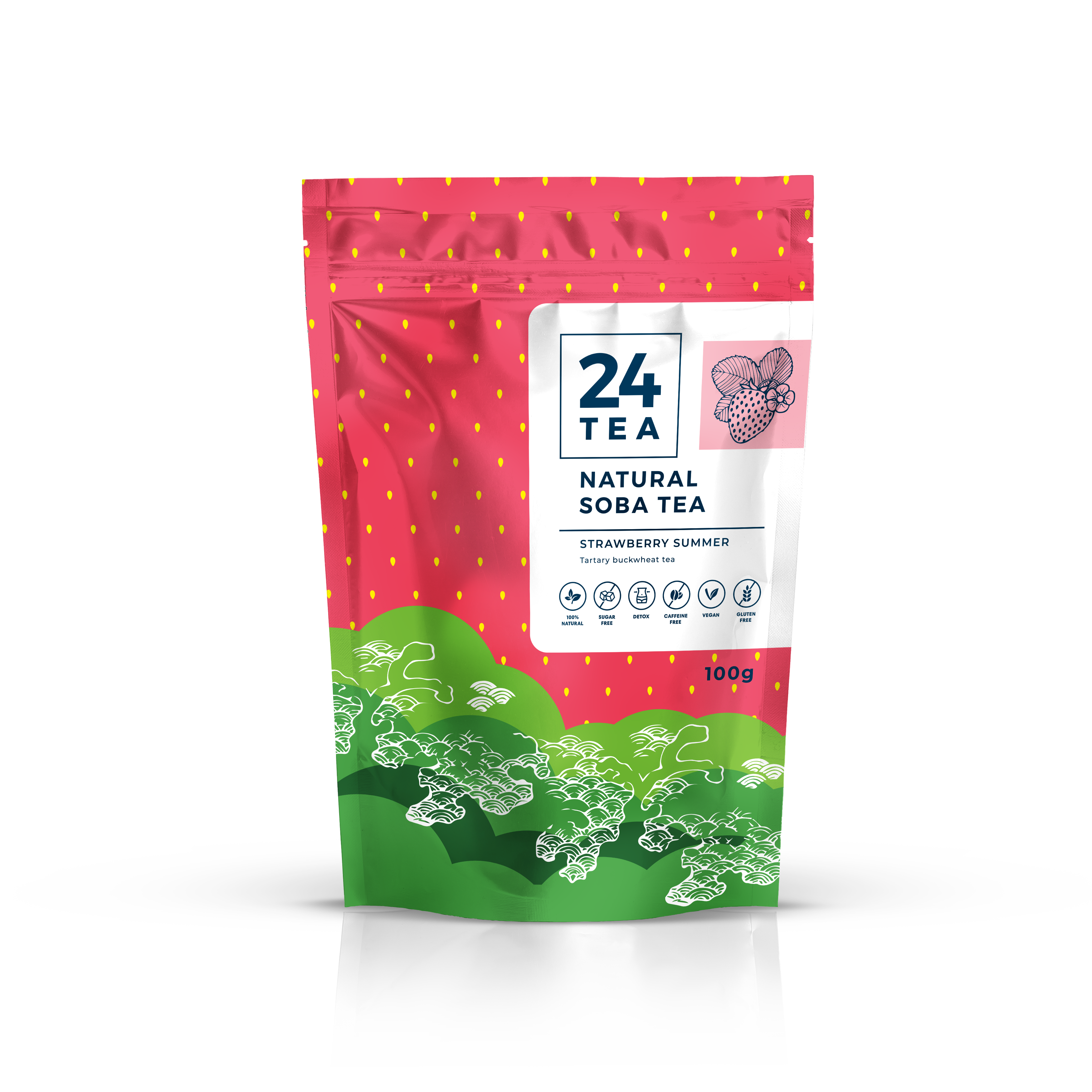 24tea strawberry summer soba tea epres hajdina tea 100 g