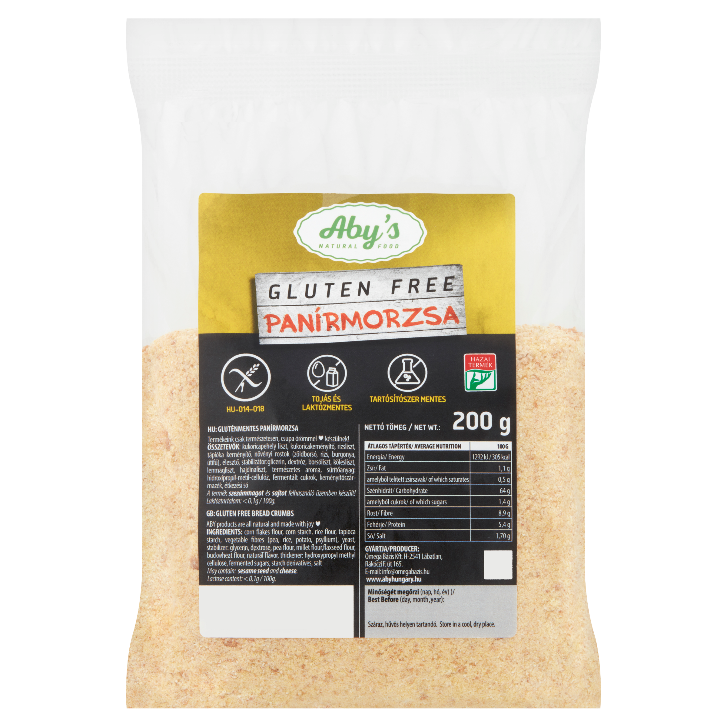 Aby gluténmentes panírmorzsa 200 g