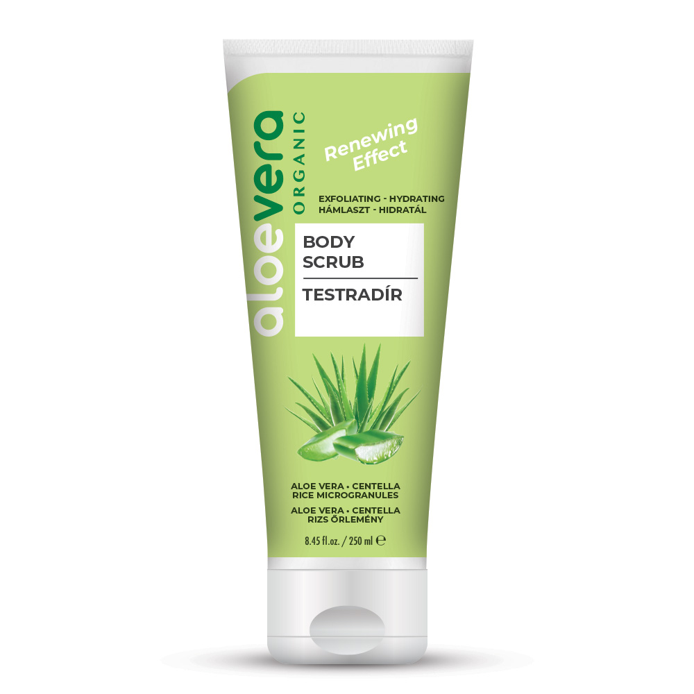 Aloe vera organic bőrmegújító testradír 250 ml