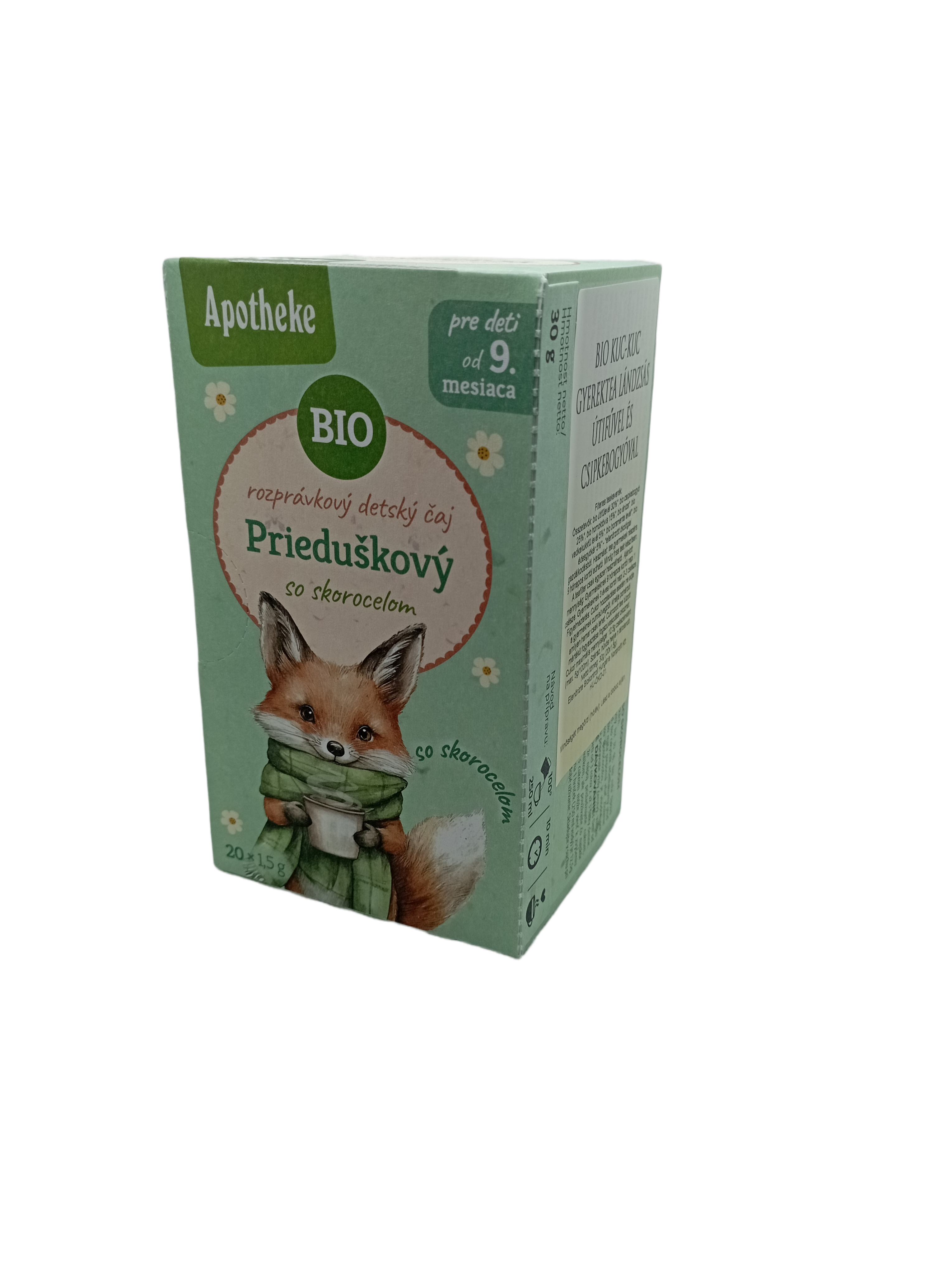 Apotheke bio kuc-kuc gyermektea lándzsás útifűvel és csipkebogyóval 20x1,5g 30 g