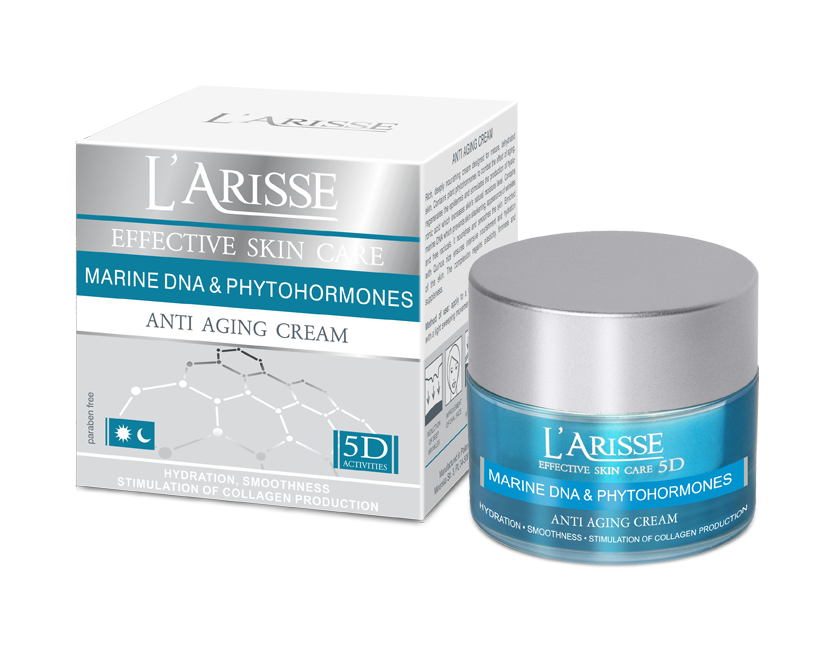 Ava larisse bőrkisimító és kollagén feltöltő hatású arckrém 60+ tengeri dna és fitohormonok 50 ml