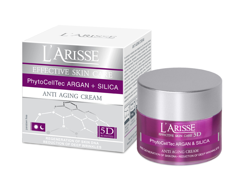Ava larisse sejtek regenerációját és a mély ráncok csökkentését elősegítő arckrém 70+ argán őssejt és szilícium 50 ml