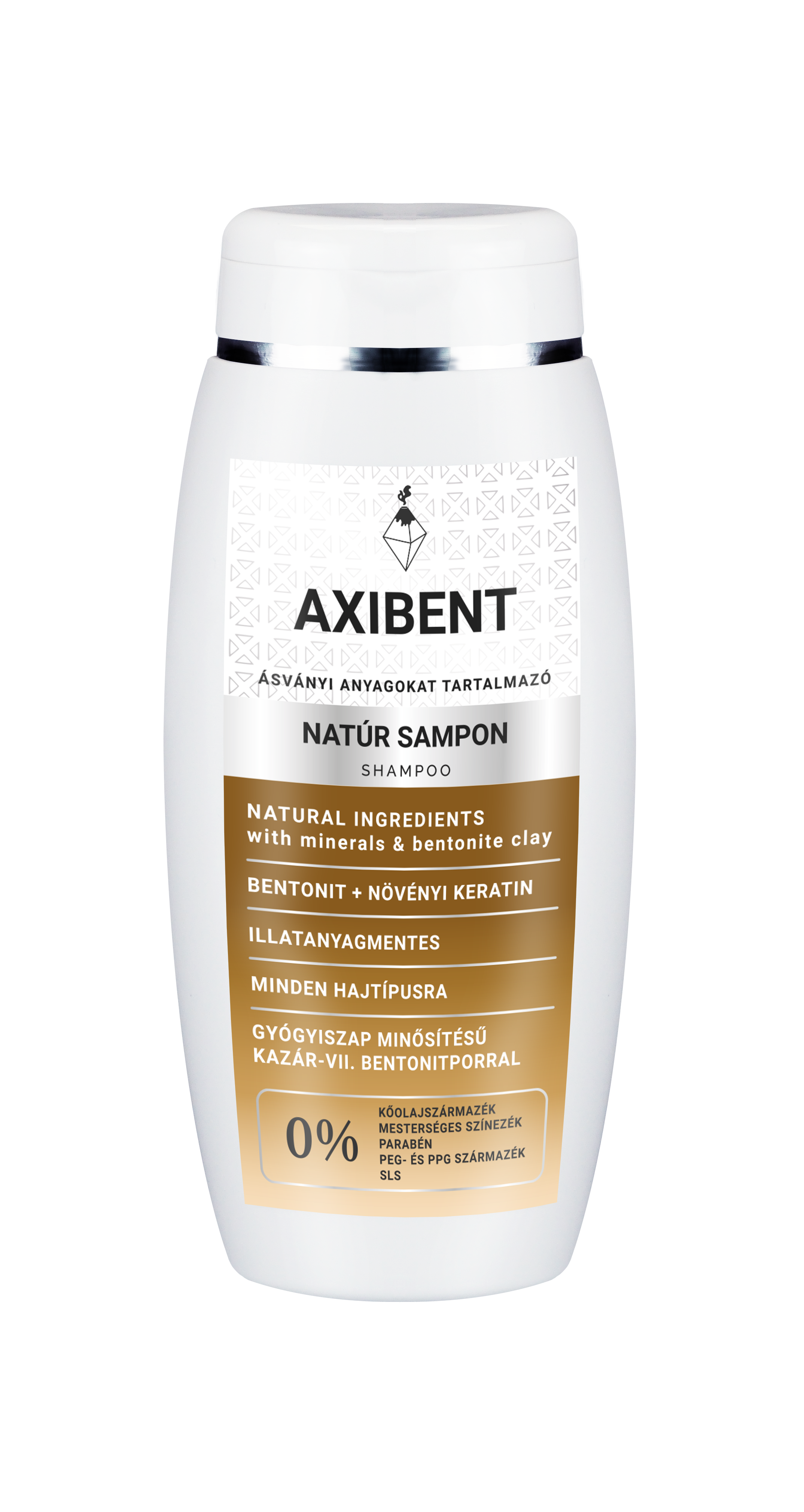 Axibent natúr sampon minden hajtípusra 200 ml