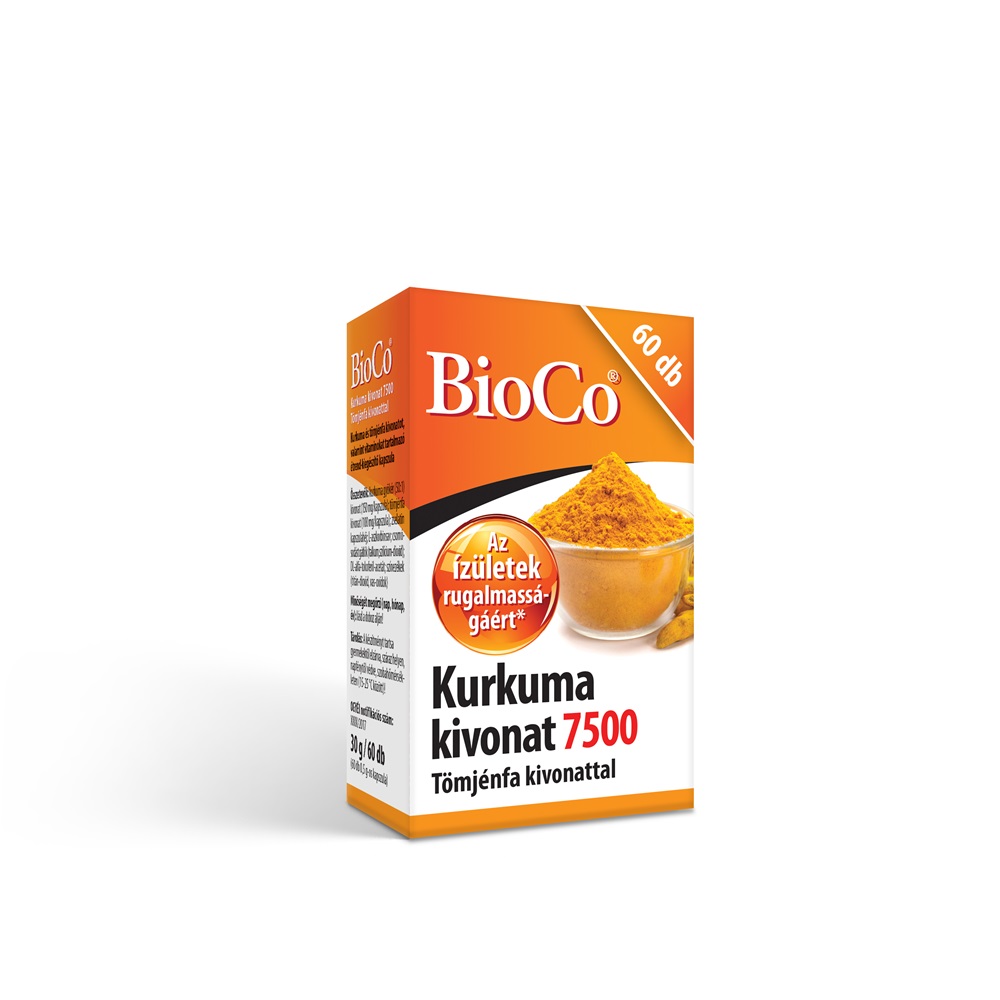 Bioco kurkuma kivonat 7500 tömjénfa kivonattal kapszula 60 db