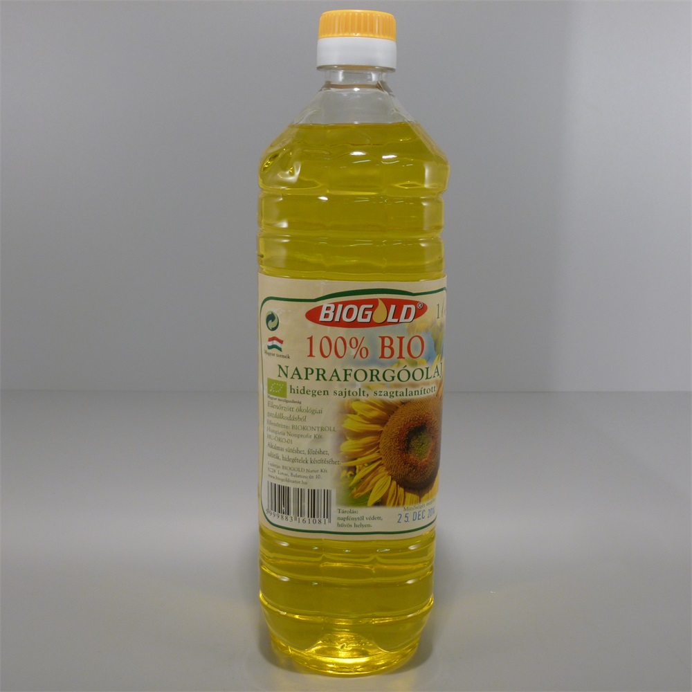 Biogold bio napraforgó olaj szagtalan 1000 ml