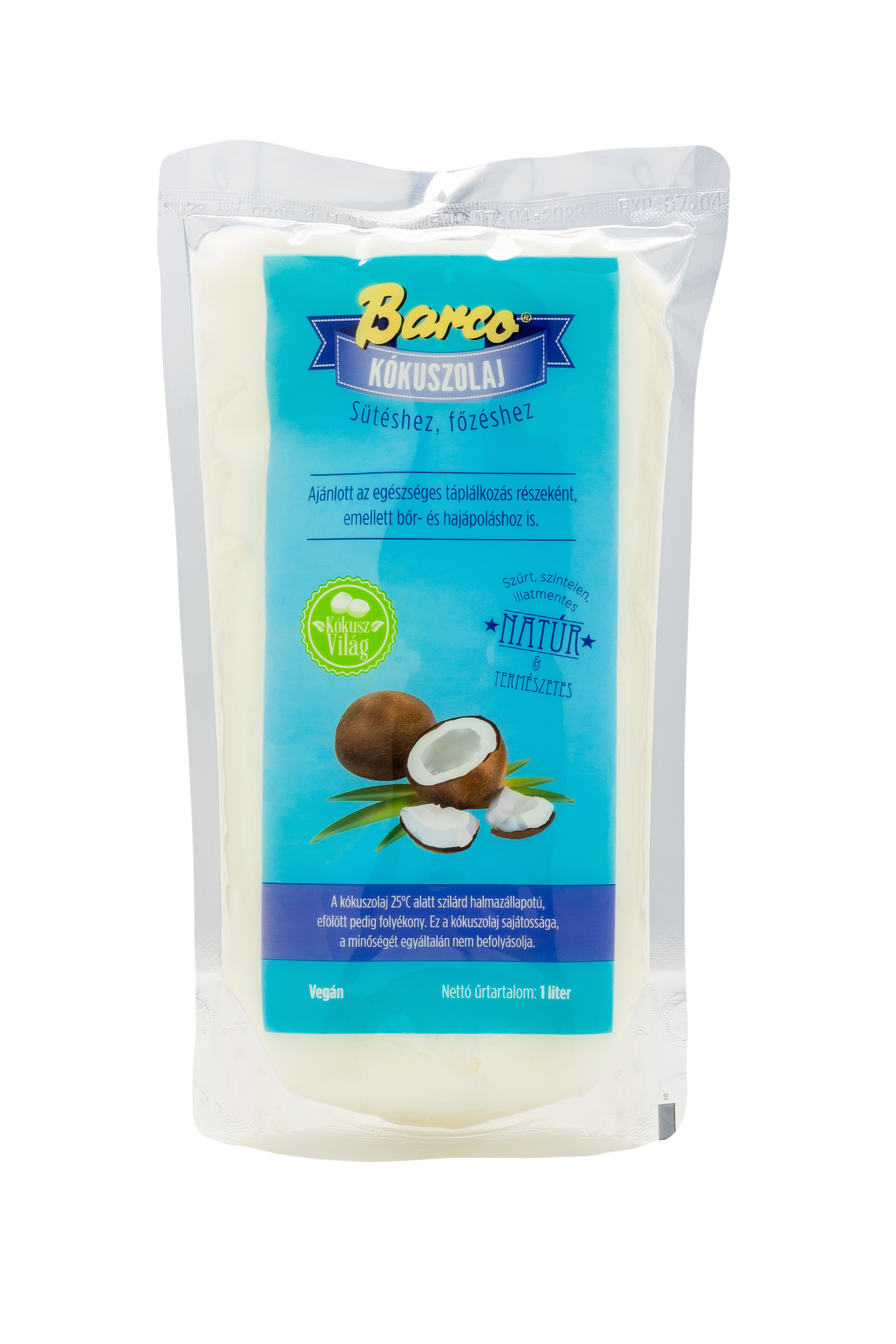 Barco kókuszolaj sütéshez-főzéshez 1000 ml
