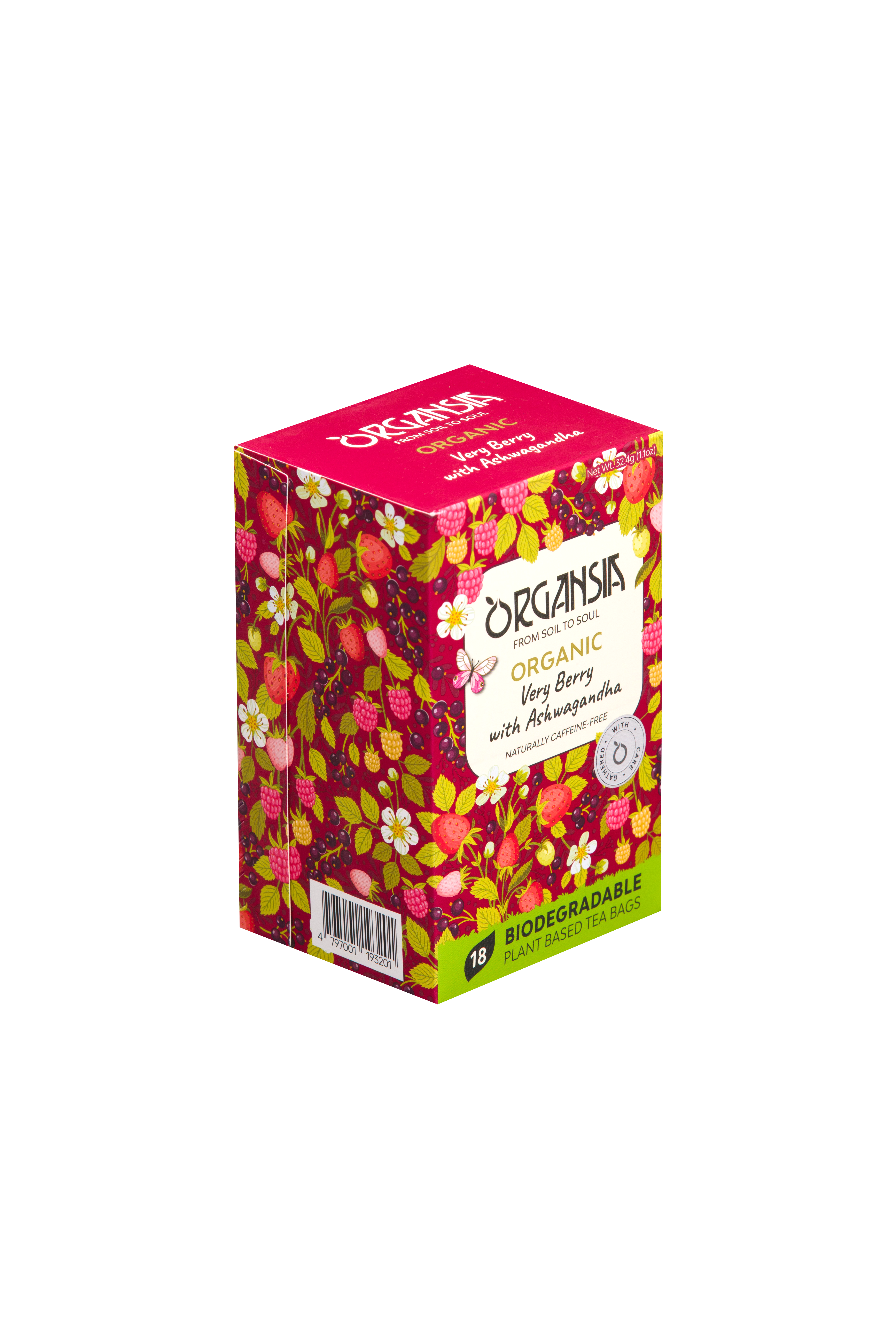 Basilur bio organsia piros bogyósgyümölcs ashwagandával tea 18db 32,4 g