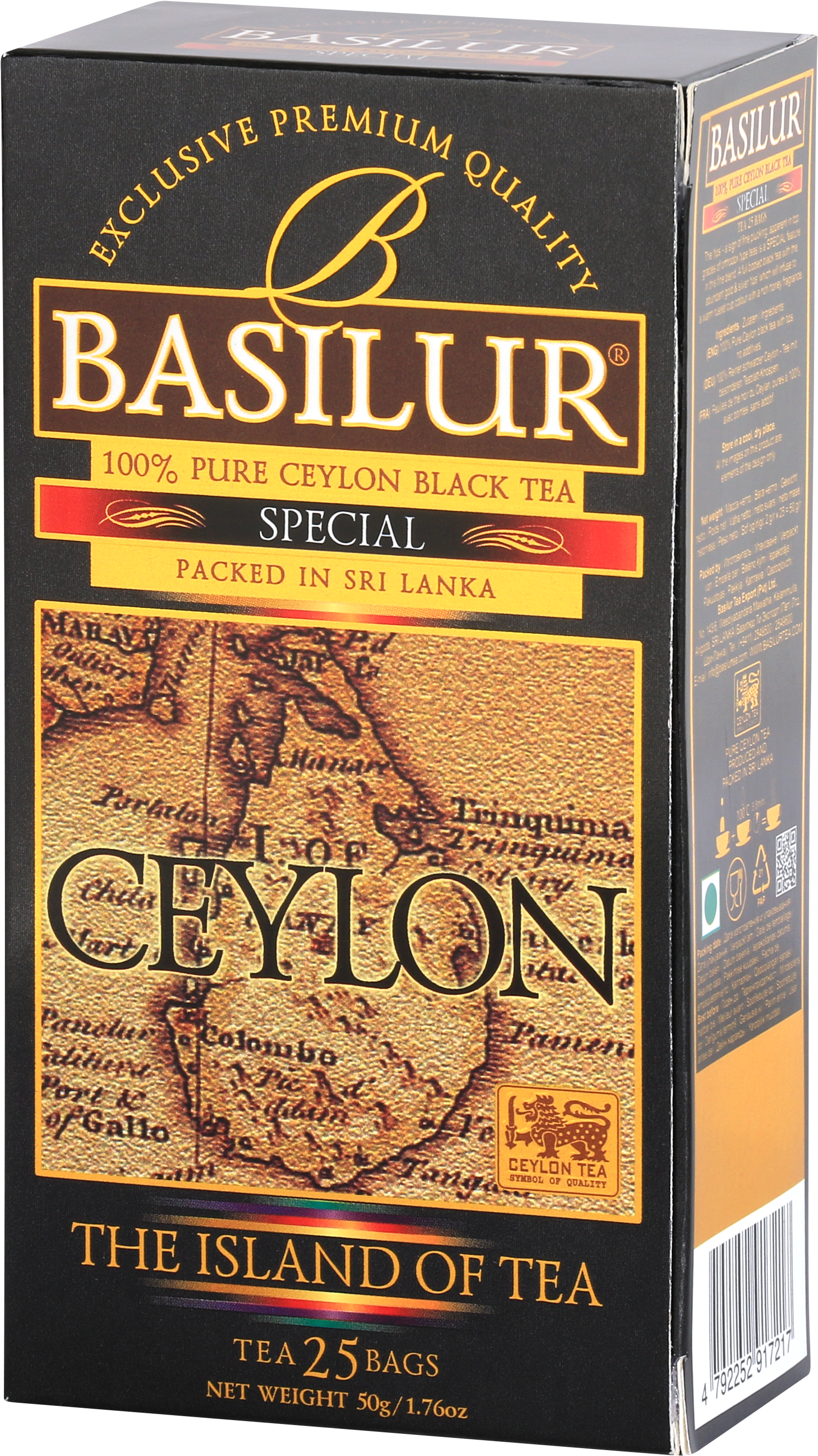 Basilur the island of tea special fekete tea 25 filter 50 g
