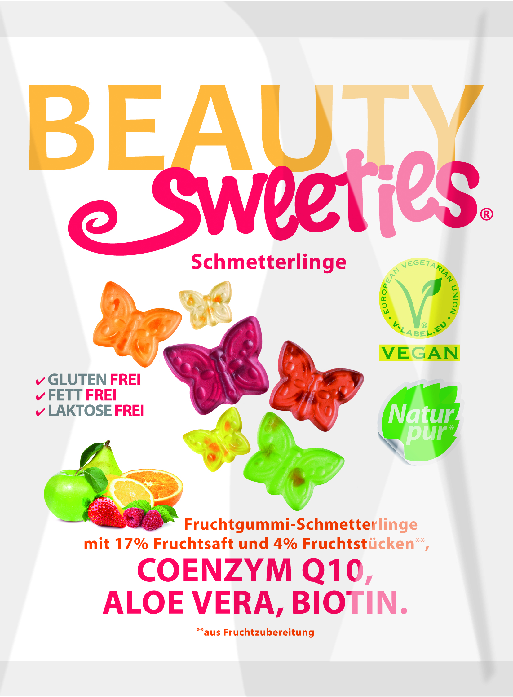Beauty Sweeties gluténmentes vegán gumicukor pillangók 125 g