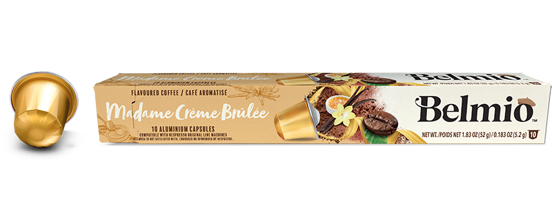 Belmio kávékapszula madame créme brulée nespresso kompatibilis 10 db