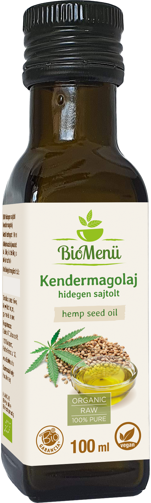 BioMenü bio kendermag olaj 100 ml
