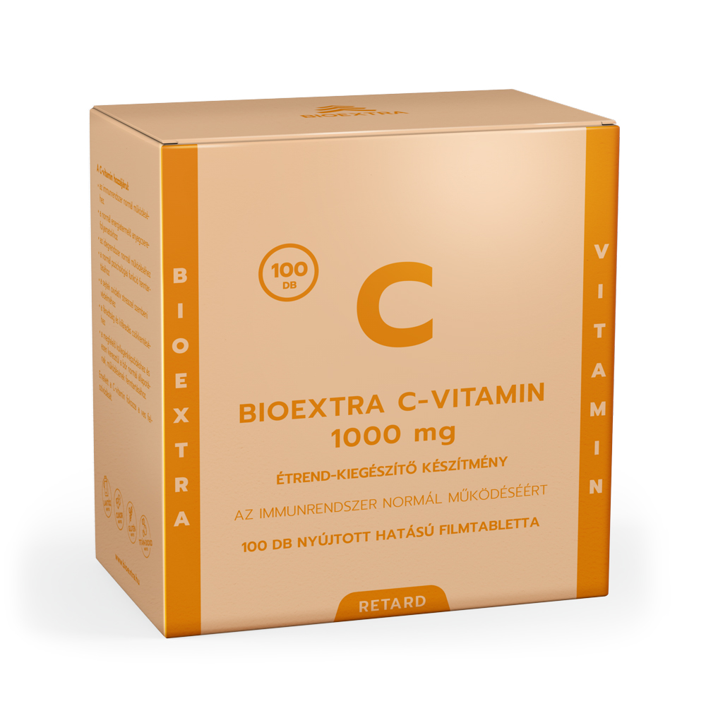 Bioextra c-vitamin 1000mg étrend-kiegészítő készítmény film tabletta 100 db