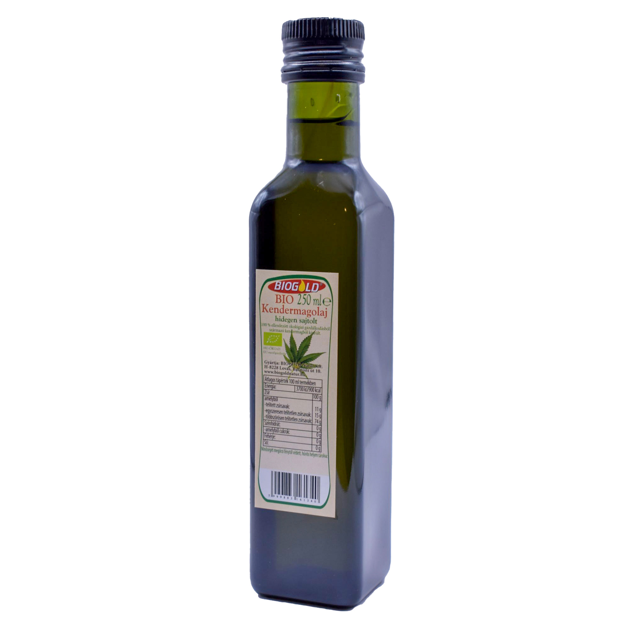 Biogold bio kendermagolaj 250 ml