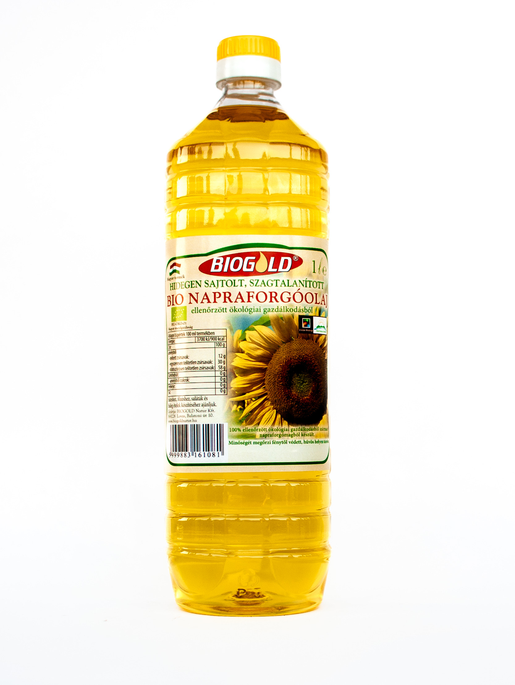 Biogold bio napraforgó olaj szagtalan 1000 ml