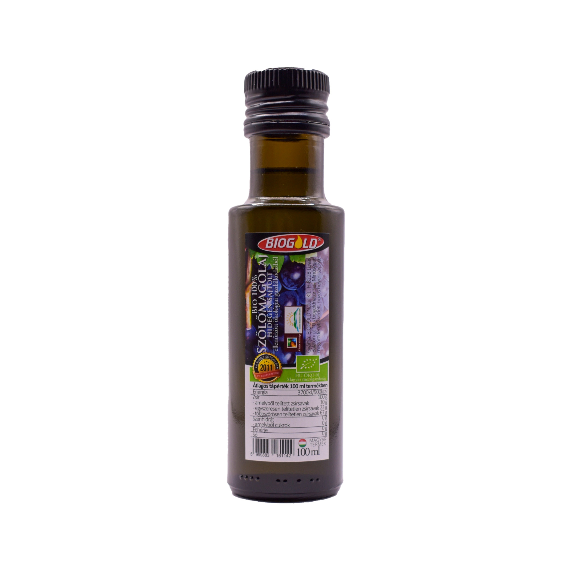 Biogold bio szőlőmagolaj hidegen sajtolt 100 ml