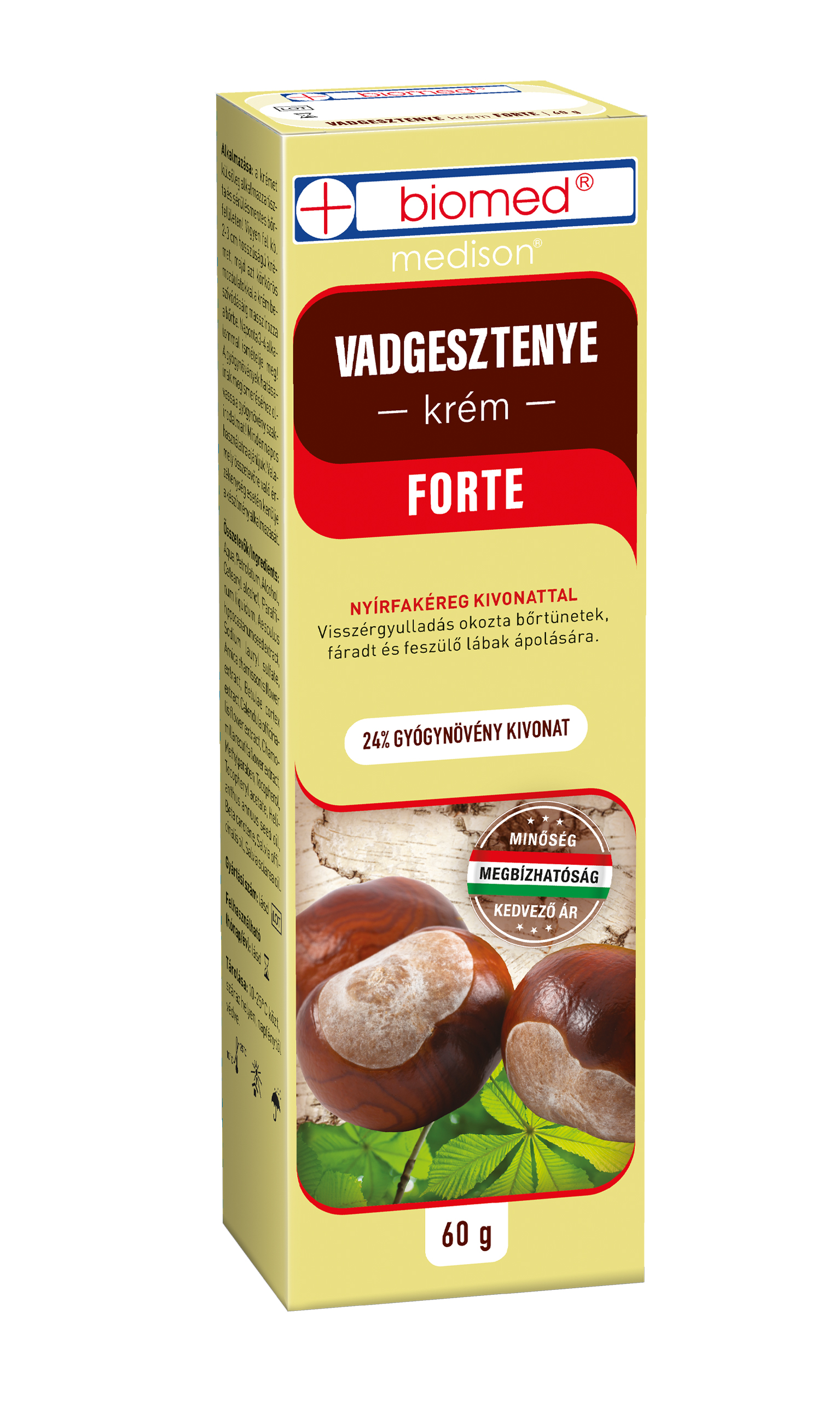 Biomed vadgesztenye krém forte 60 g