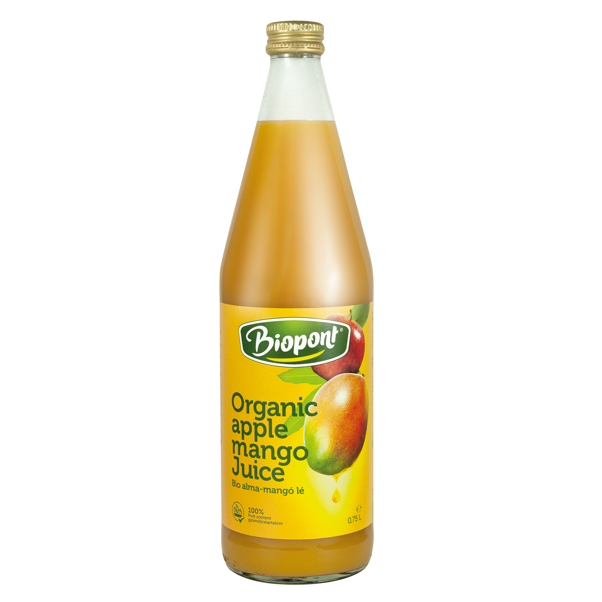 Biopont bio alma-mangó gyümölcslé 750 ml