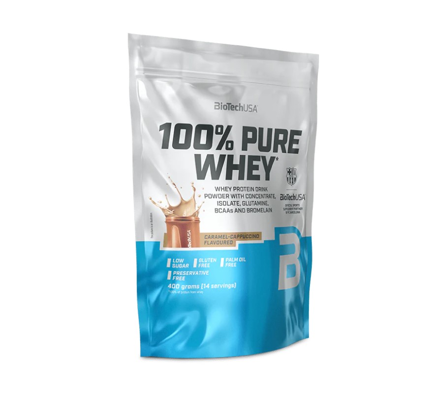 Biotech 100% pure whey karamell-cappuccino 400 g