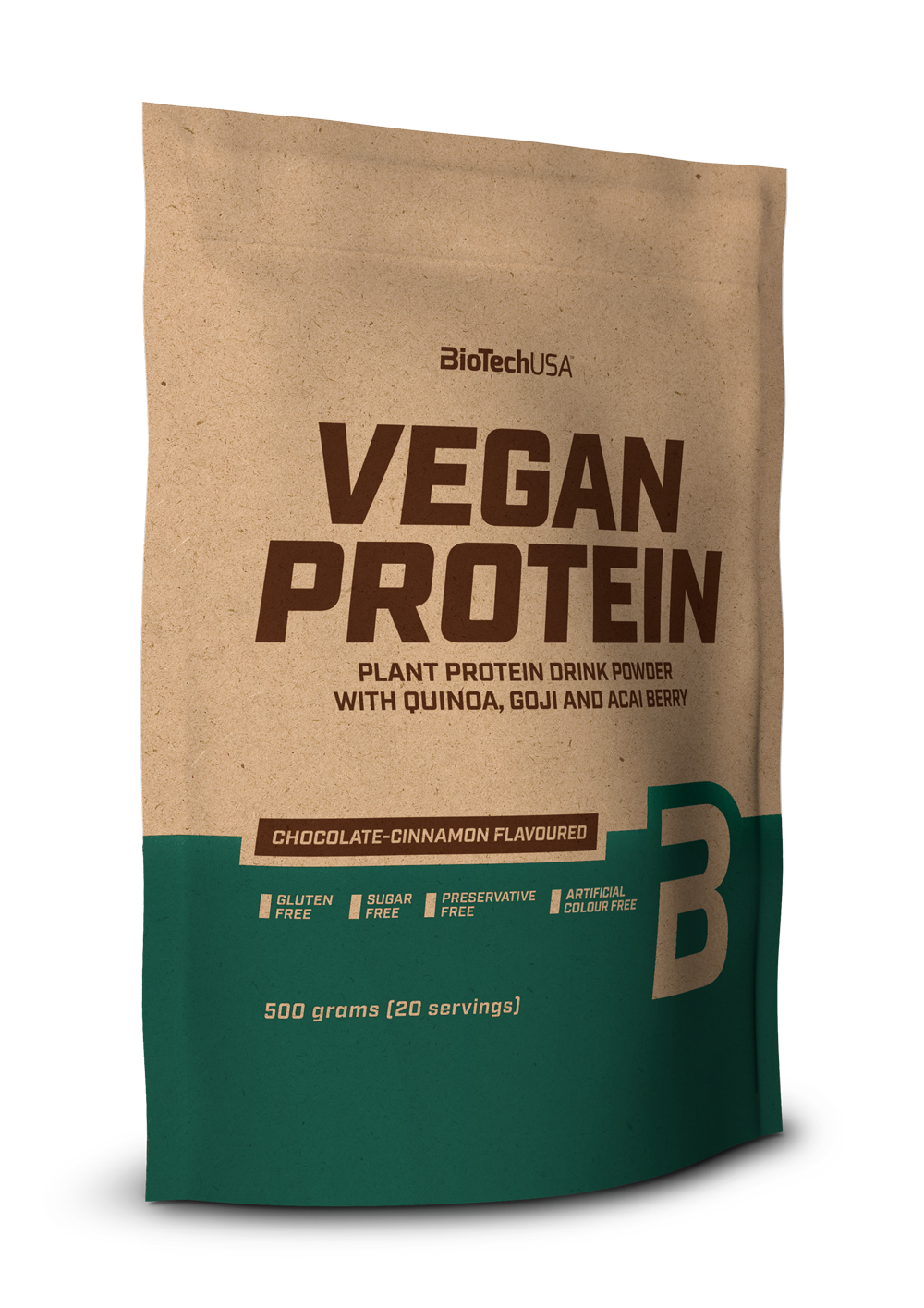 Biotech vegan protein csoki-fahéj ízű fehérje italpor 500 g