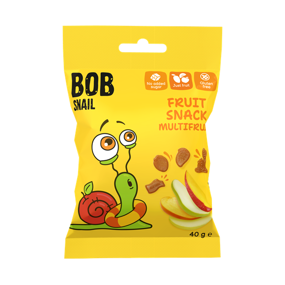 Bob Snail gyümölcs snack multifruit 40 g
