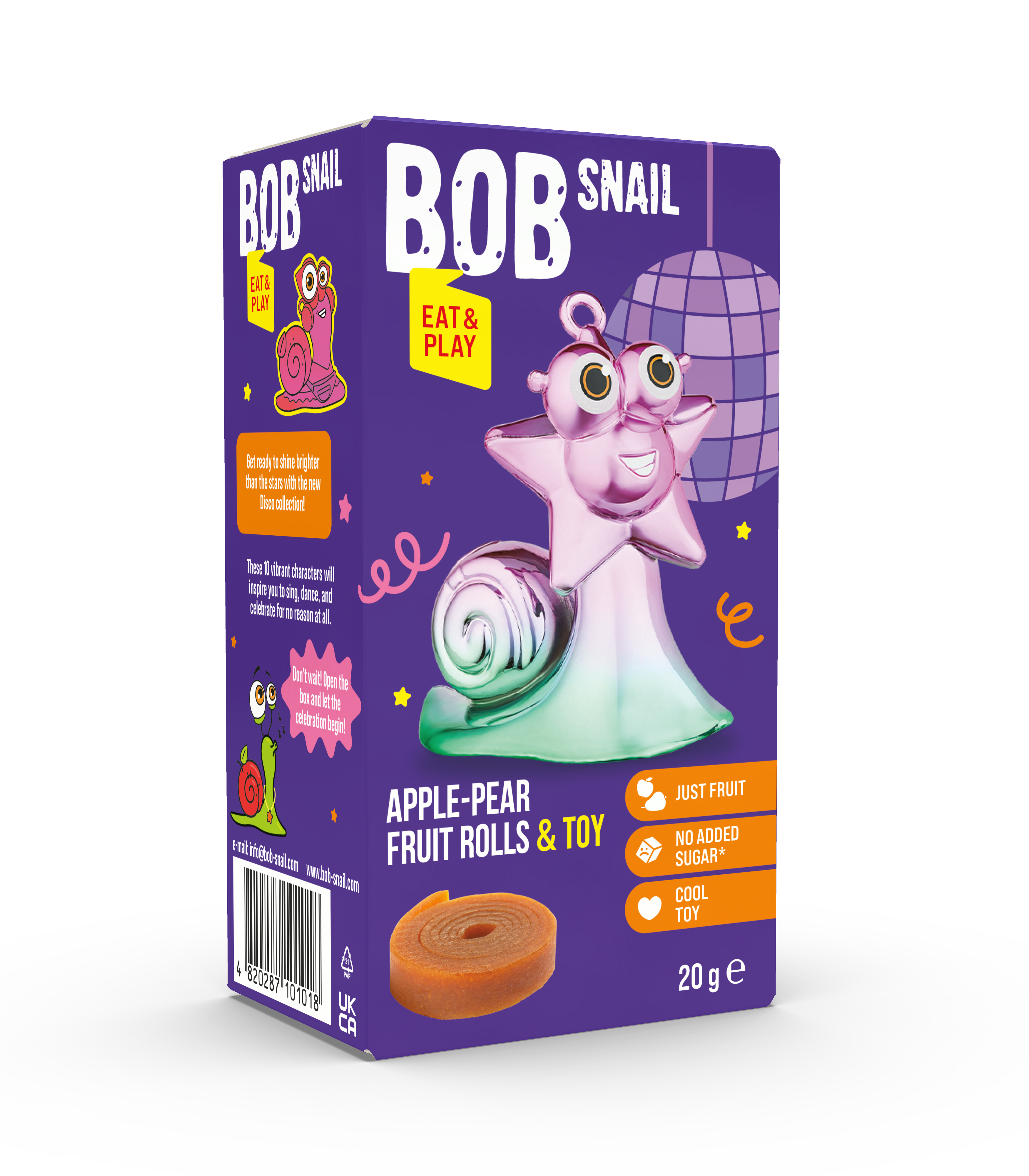 Bob Snail gyümölcstekercs alma-körte eat and play 20 g