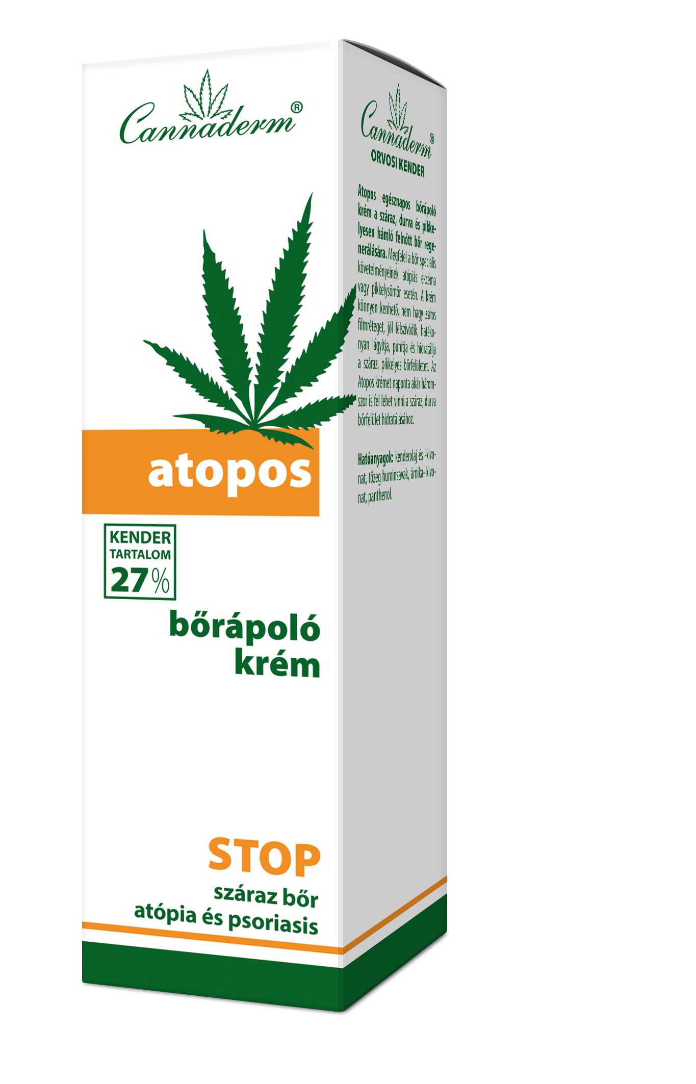 Cannaderm atopos bőrápoló krém 75 g