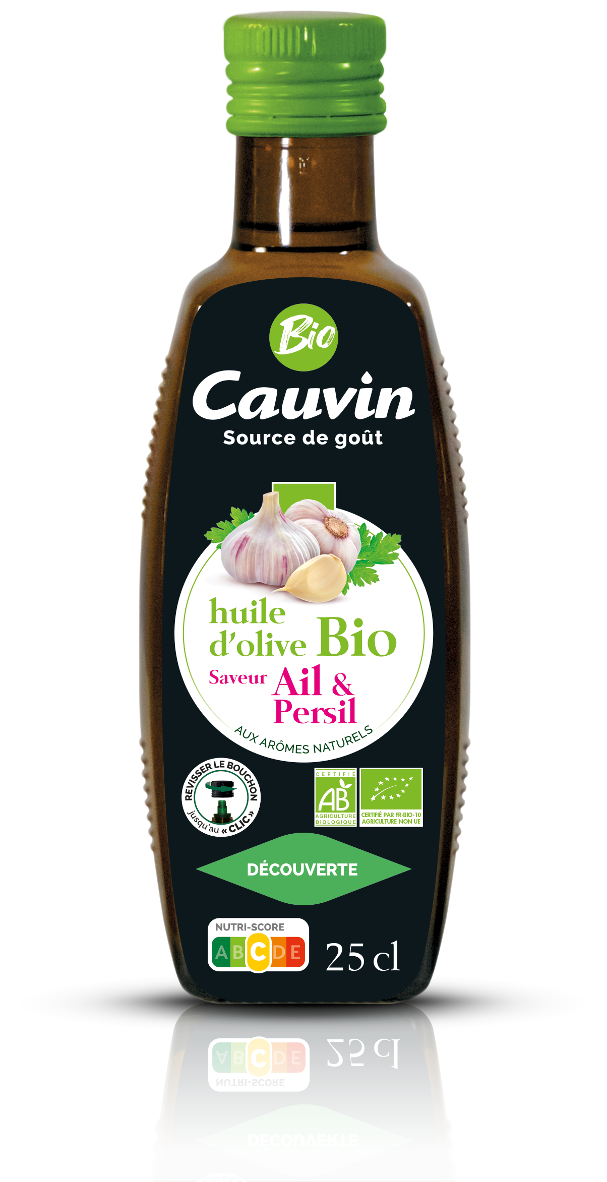 Cauvin bio fokhagymás-petrezselymes olívaolaj 250 ml