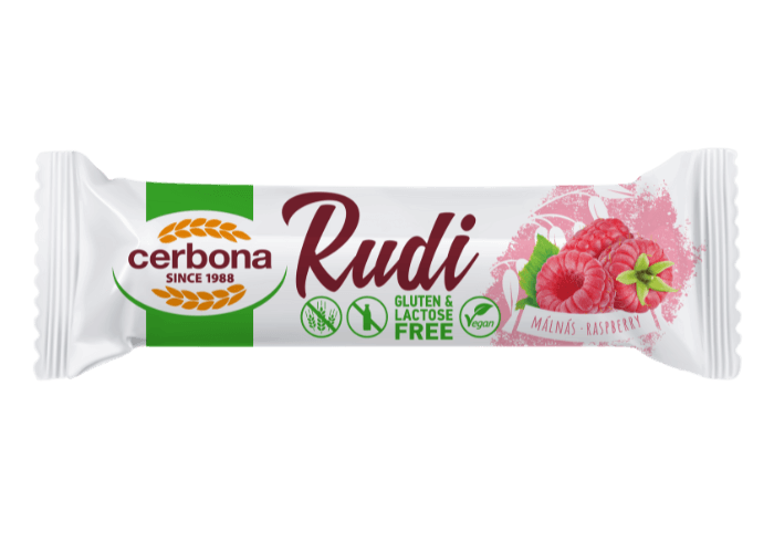 Cerbona rudi málnás töltelékkel kakaós bevonattal, gluténmentes, laktózmentes 30 g