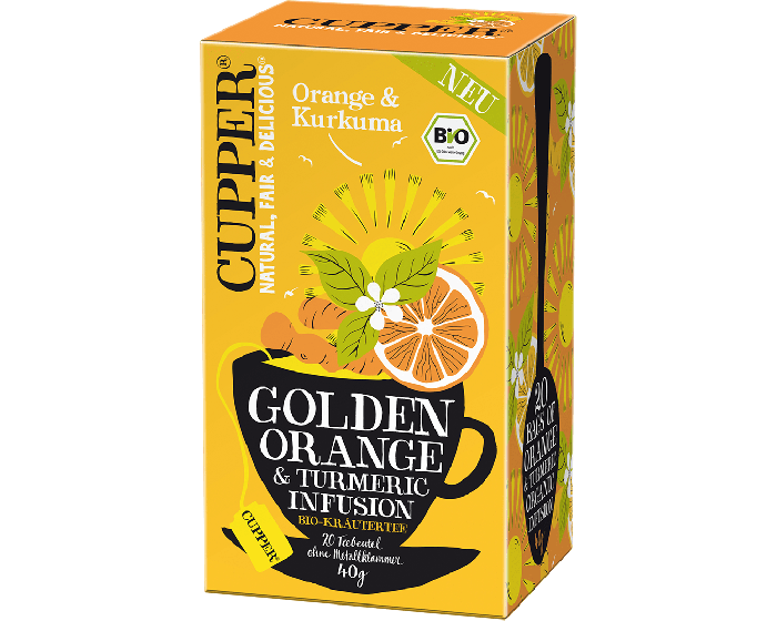 Cupper bio narancs és kurkuma tea 40 g