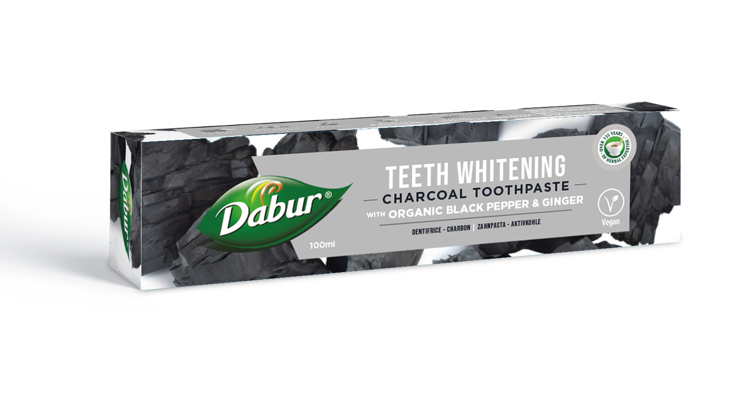 Dabur herbal fehérítő fogkrém aktív szénnel organikus összetevővel 100 ml
