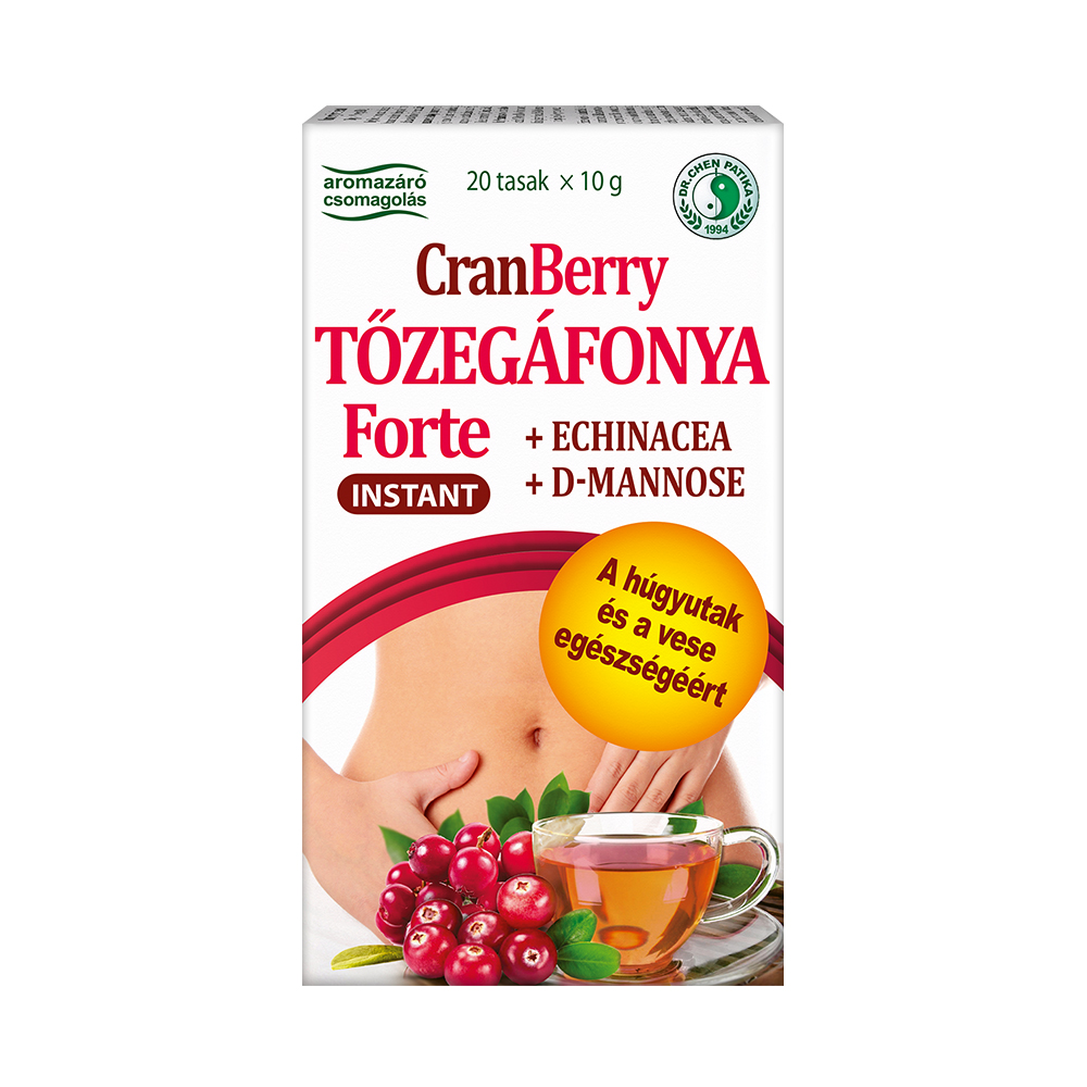 Dr.chen instant tőzegáfonya forte tea 20x10g 20 db