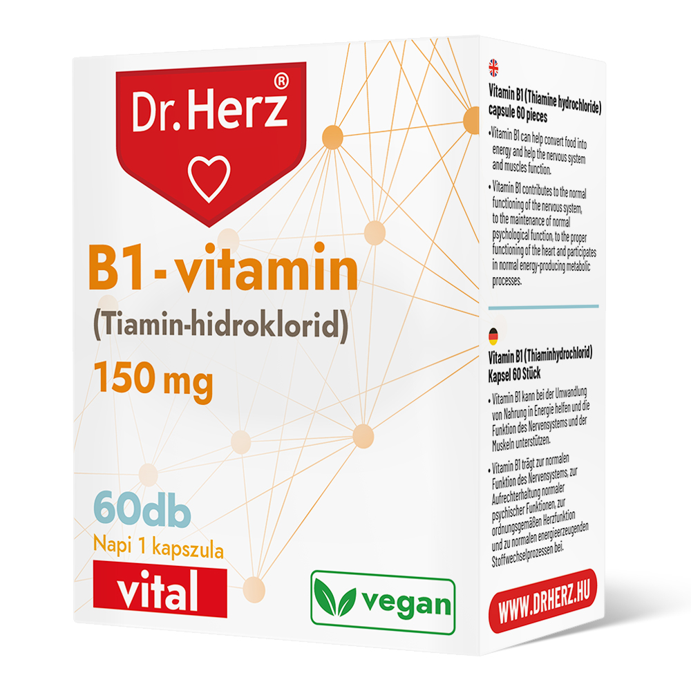 Dr.herz b1-vitamin 150 mg kapszula 60 db