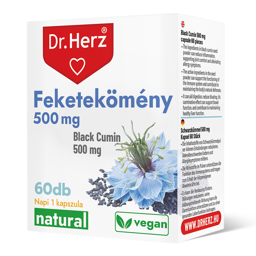 Dr.herz feketeköménymag 500mg kapszula 60 db