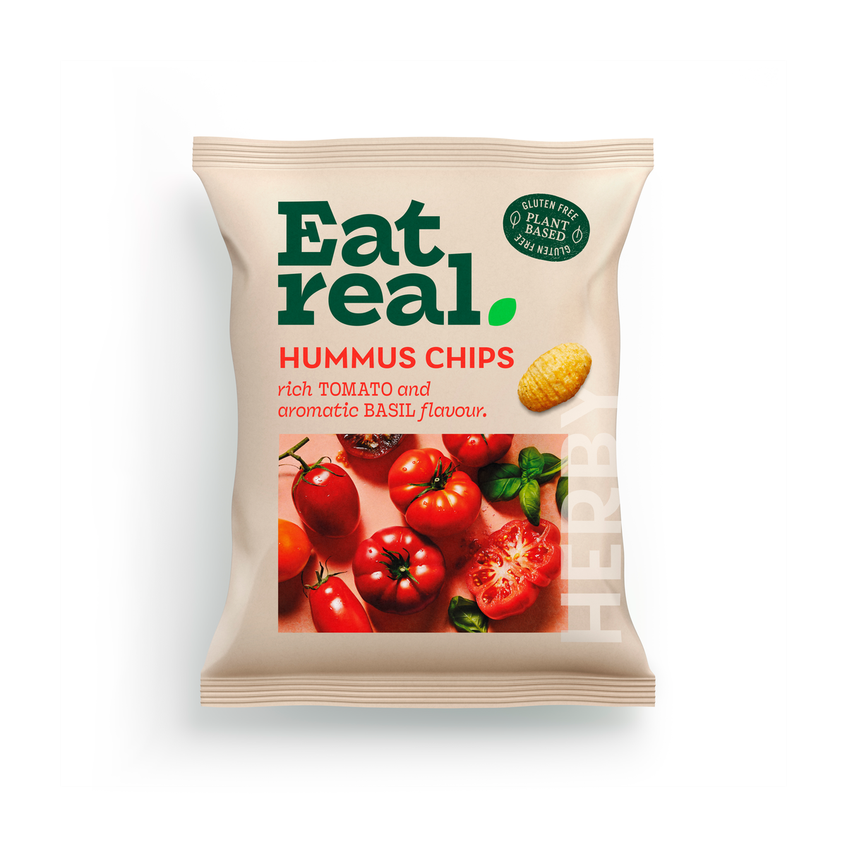 Eat Real hummus chips paradicsomos bazsalikomos ízű  45 g