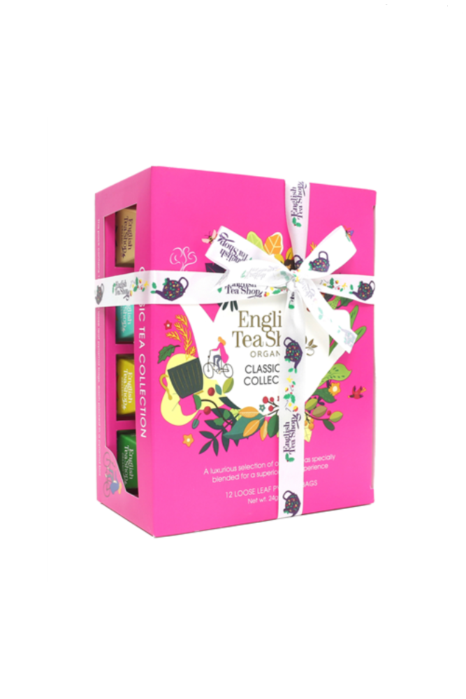 English Tea Shop 12 bio ajándék classic selyempiramis filteres teaválogatás 24 g
