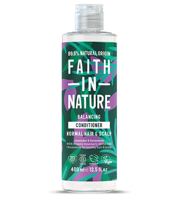 Faith in Nature Výživný balzam s levanduľou a muškátom pre normálne a suché vlasy 400 ml