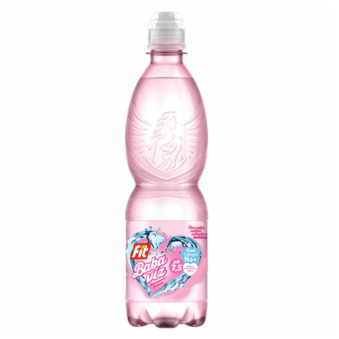 Fit szénsavmentes sportkupakos babavíz forrásvíz 500 ml