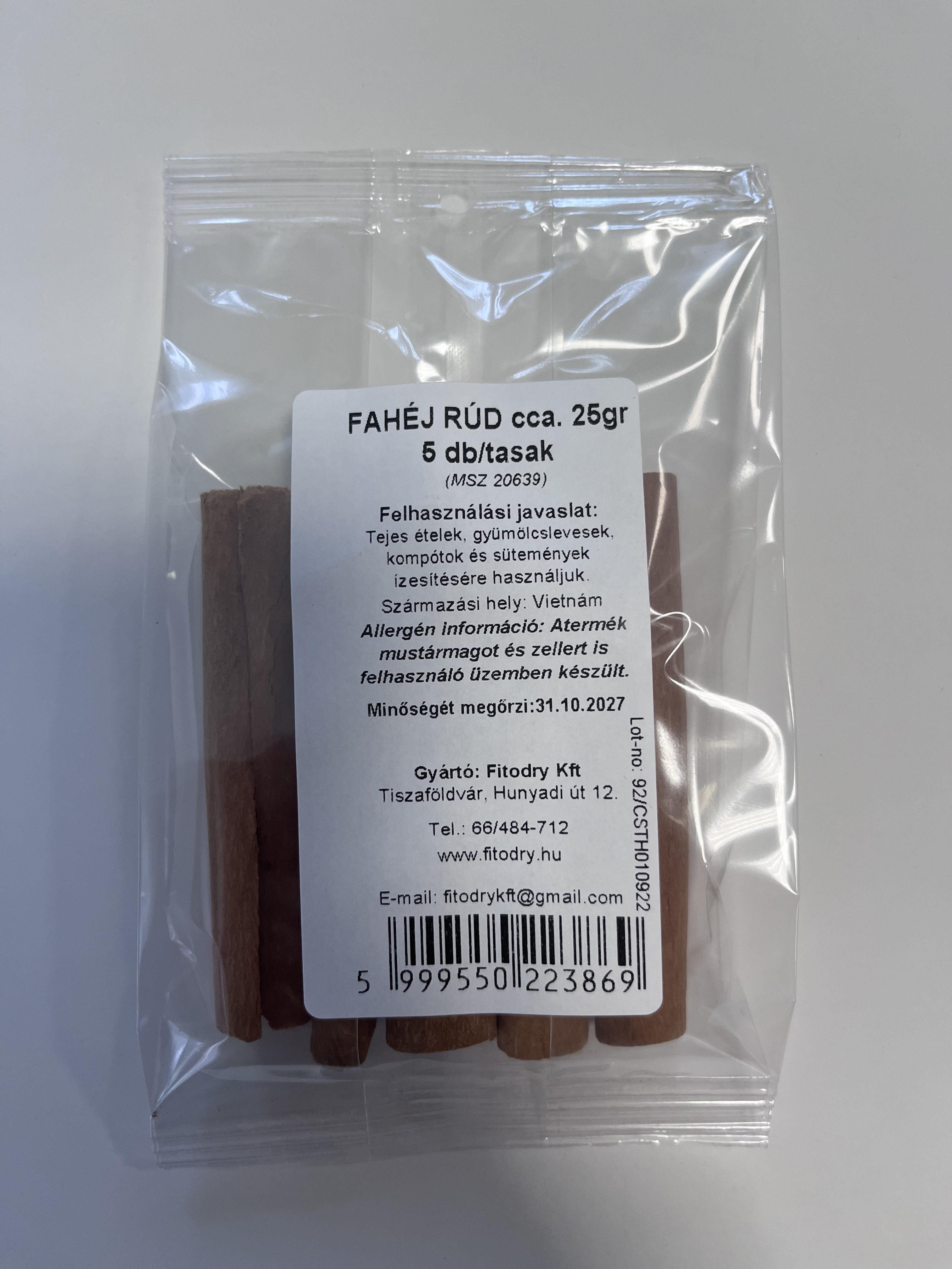 Fitodry fahéj rúd 25 g