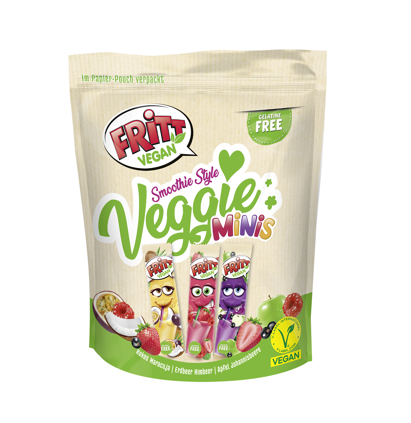 Fritt veggie smoothie style olvadós rágó mix 135 g