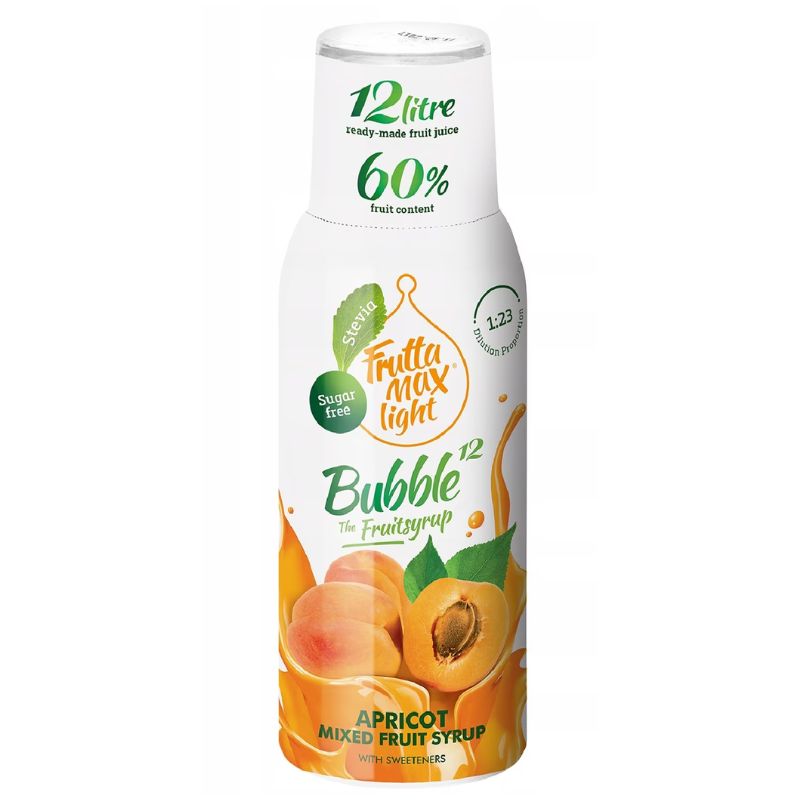 Fruttamax bubble 12 sárgabarack light 500 ml