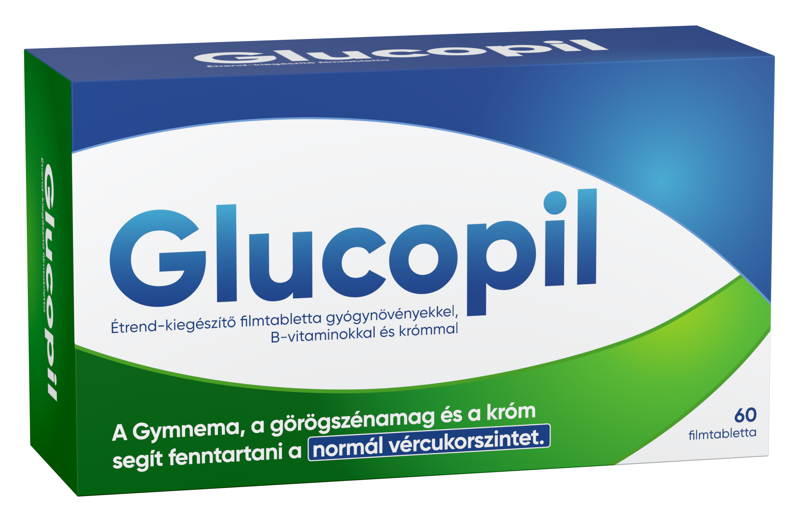 Glucopil étrend-kiegészítő gyógynövényekkel, b-vitaminokkal és krómmal filmtabletta 60 db