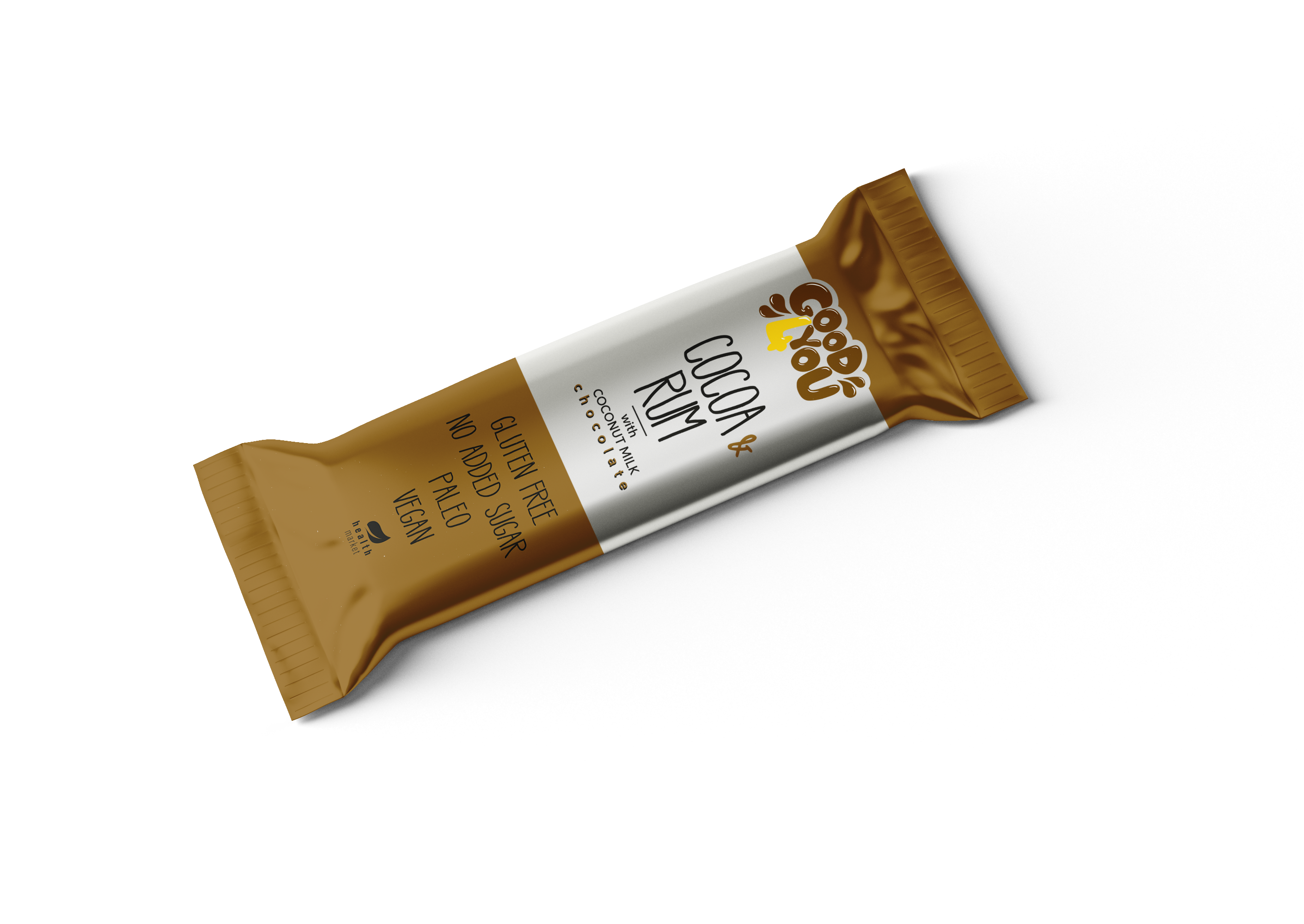 Health Market Good4You Rumos Kakaós szelet kókusztejes csokoládéval 25 g