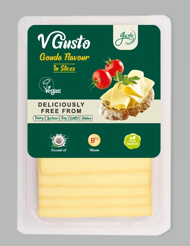 Gusto vegán készítmény szeletelt gouda ízű 140 g