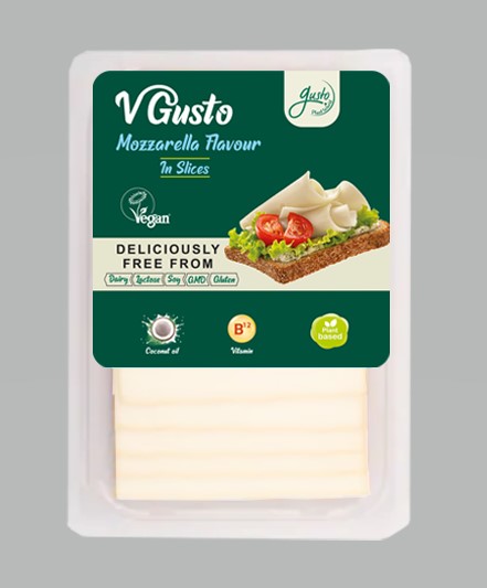 Gusto vegán készítmény szeletelt mozzarella ízű 140 g