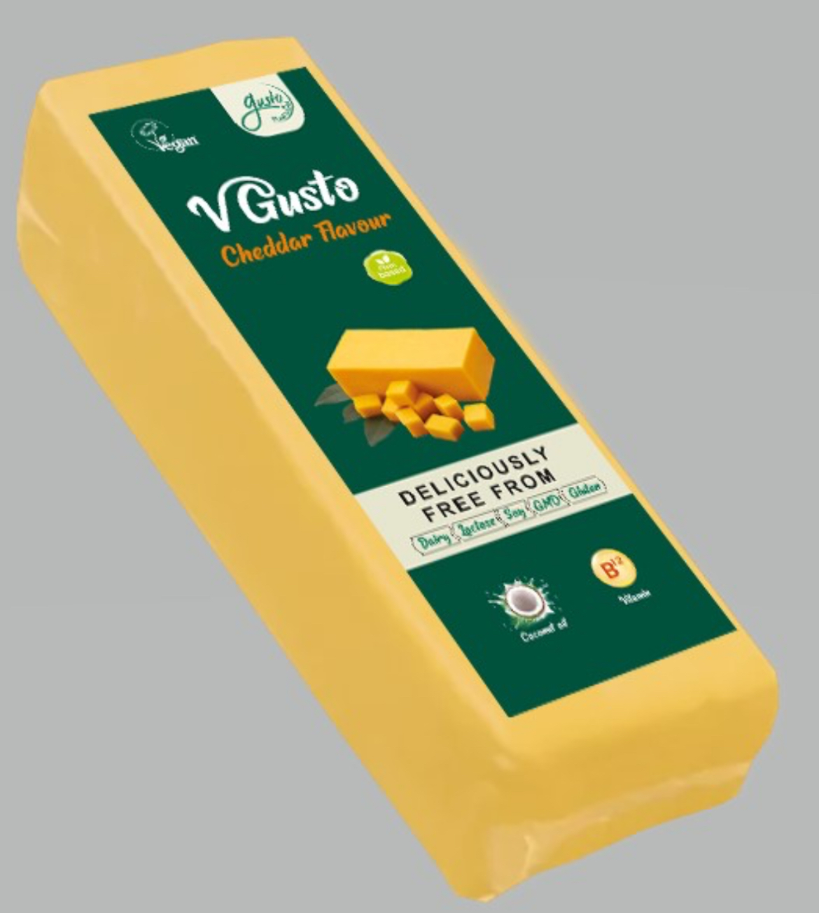 Gusto vegán készítmény tömb cheddar 2500 g