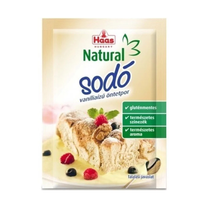 Haas natural sodó vanília ízű öntetpor 15 g