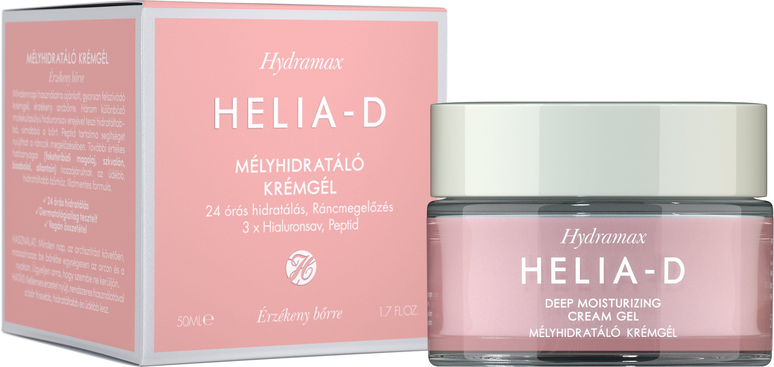 Helia-D hydramax mélyhidratáló krémgél érzékeny bőrre 50 ml
