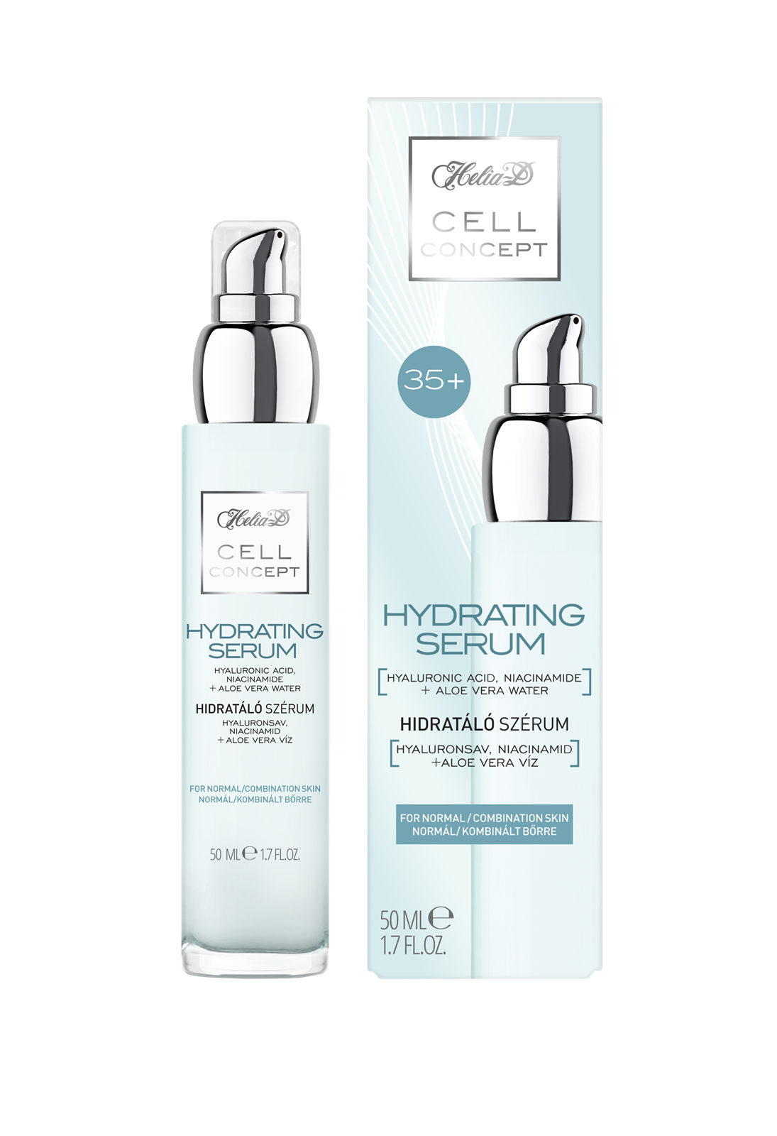 Helia-D cell concept hidratáló szérum 35+ normál/kevert bőrre 50 ml Helia-D cell concept hidratáló szérum 35+ normál/kevert bőrre 50 ml